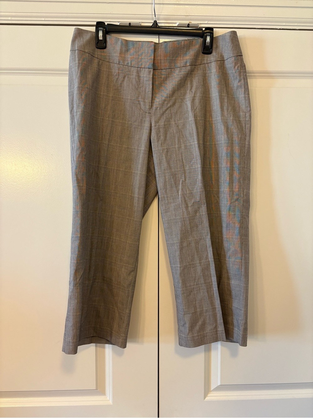 Women’s Classic Gray Plaid Dress Pants